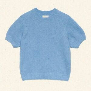 Doen Hearst Sweater Blue Short Sleeve